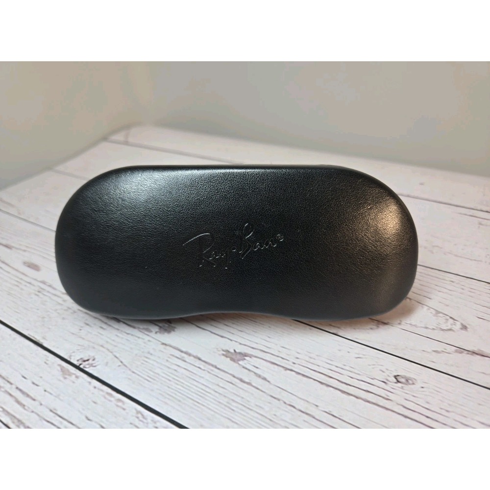 Ray-Ban Black Hard Clam Shell Sunglasses Eyeglasses Case and Cloth Clamshell